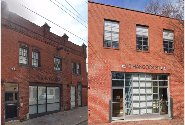 Harrison and Hancock building exteriors, Richmond, VA